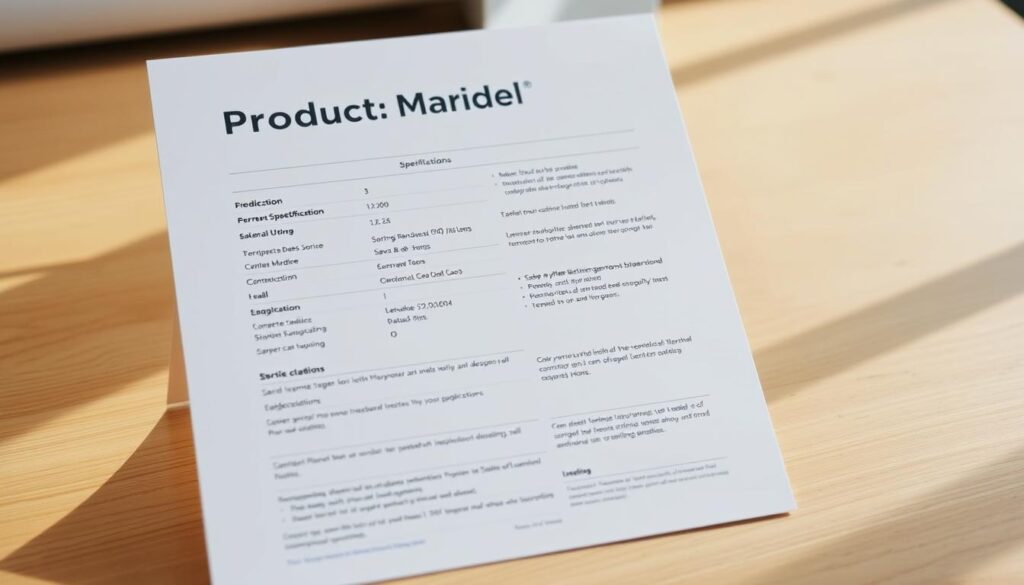 product specifications product specifications