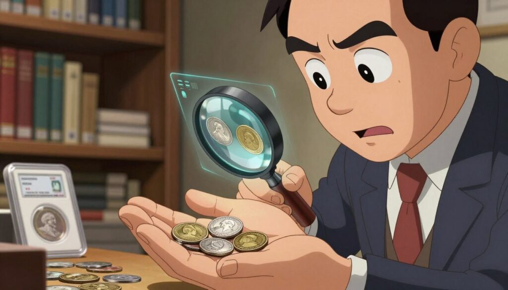 identificar moedas raras