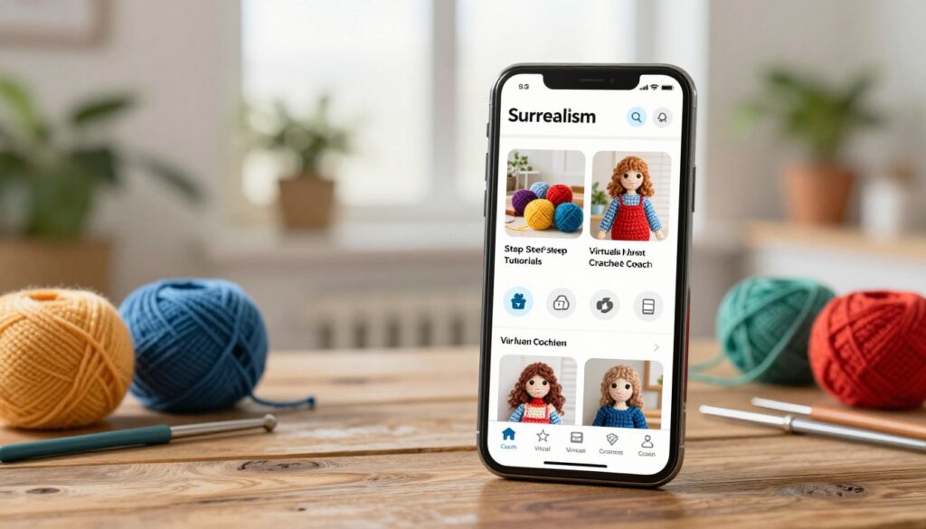 app de crochê interativo
