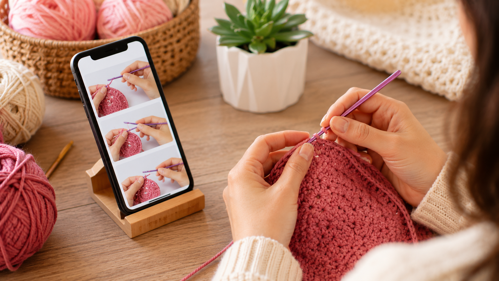 Aprender Crochê Pelo Celular: Conheça o Crochet Genius e Evolua Mais Rápido