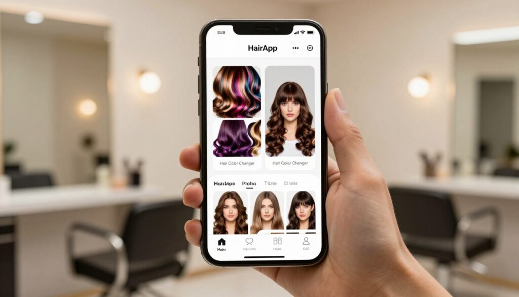 aplicativo-hairapp e aplicativo-haircolorchanger